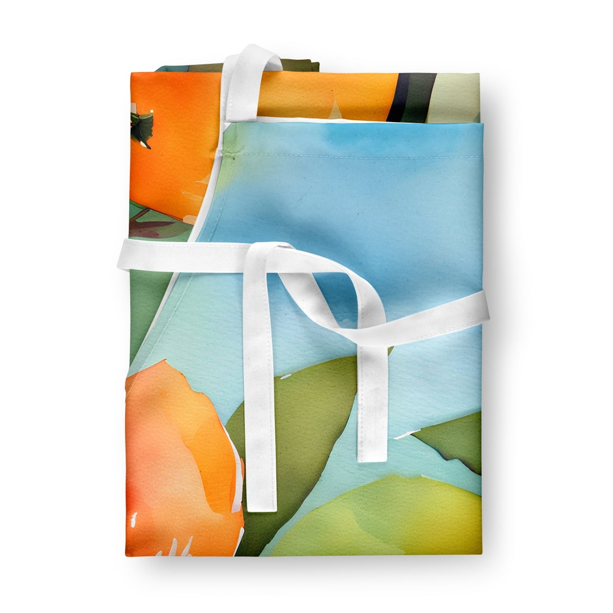 Florida Orange Blossom in Watercolor Apron 27 in x 30 in
