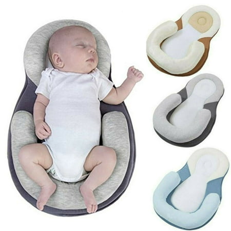 SUNSIOM Anti Roll Pillow Cushion Head Sleep Nest Pod Newborn Infant Baby Prevent