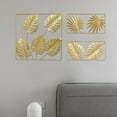 thumbnail image 3 of Golden Leaf Wrought Iron Wall Hanging Decor for Living Room Dining Room Elegant Metal Ornament Rustic Home Accent Vintage Style Decoration Modern Interior Design, 3 of 3