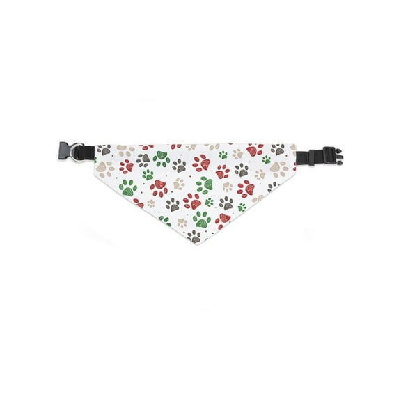 Paw Prints Confetti Pattern Bandana  -Image by Shutterstock,  Large
