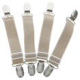 thumbnail image 1 of 4pcs Adjustable Boots Fixing Strap Clips Elastic Windproof Pants Fasteners Holder, 1 of 4