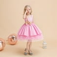 thumbnail image 2 of XEGLSBU Girls Christmas Dress Size 10 Long Sleeve Elegant Girls Party Dress Girl Tutu Gown for and Celebrations with Satin Fabric and Delicate Lace Embellishments Pink Size 12-13 Years, 2 of 6