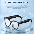 thumbnail image 3 of DAYBETTER AI Smart Glasses, 800W Pixel, 1080P Camera, Real-Time Recording, Open-Ear Bluetooth Audio, Voice Assistant, Magnetic Charging, Perfect for Travel Vlog ( Black Frame with Clear Lenses), 3 of 6