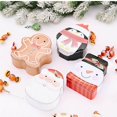 thumbnail image 2 of facefd 4Pcs Christmas Tinplate Box Santa Snowman Candy Cookie Storage Boxes, 2 of 8