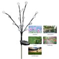 thumbnail image 3 of Labymos 16LEDs Solar Lights Round Ball Shaped Garden Stake Light Multicolor Pathway Walkway Lawn Patio, 3 of 7