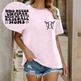 thumbnail image 2 of Ruyang Baseball Mom Shirts Women's Baseball Letter Printed Shirt Short Sleeve Round Neck T Shirt Fashion Casual Summer Tees Top, 2 of 7