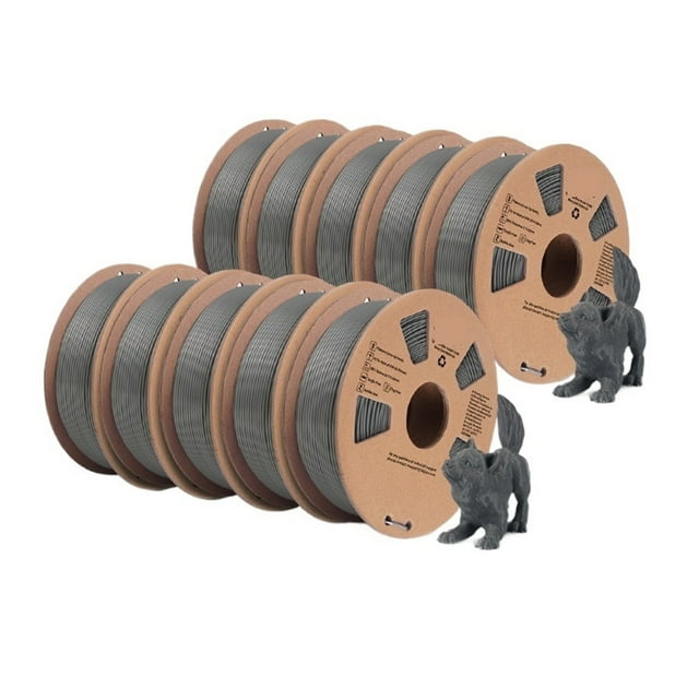 3D Printer PLA Meta Filament 1.75mm, 10 Rolls 3D Printing Materials For 3D Printer&3D Pen ,Smoother Printing Experience