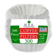 Coffee Filters 8-12 Cup, Basket Coffee Filter, Paper Coffee Filters, 300/Pack, White