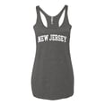 thumbnail image 2 of Wild Bobby State of New Jersey College Style Women Tri-Blend Racerback Tank Top, 2 of 6