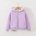thumbnail image 6 of 5-6 Years Little Boys Quilted Hooded Jacket Fleece Lined Zip Up Lightweight Padded Coat, 6 of 6