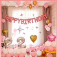 thumbnail image 3 of Pancarta de globo rosa de feliz cumpleaños, 3 of 5