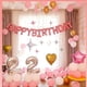 thumbnail image 3 of Pancarta de globos de feliz cumpleaños rosa / Pancarta de feliz cumpleaños rosa / Pancarta de globos de feliz cumpleaños rosa / Pancarta de feliz cumpleaños rosa / Guirnalda de feliz cumpleaños con le, 3 of 5