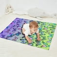 thumbnail image 2 of Gradient Color Butterfly Pattern Blanket,Comfortable Soft Flannel Throw Blanket,All Season,Warm Lightweight Blankets for Sofa Bed Couch Living Room Chair,30"x40", 2 of 4