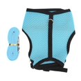 thumbnail image 1 of Adjustable Mini Pets Vest Harness and Leash Set Mesh Pet Leash for Rabbits Guinea PigL Light Blue, 1 of 2