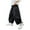 Black, variant on REDARER Boys' Oversized Baggy Parachute Pants Solid Color Canvas Casual Loose Fit Trousers for Kids,8-9 Years