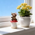 thumbnail image 5 of Resin Highland Cow Figurines 3.54 Inch, Highland Cows Decor for Farmhouse Table Kitchen Shelf, Spring Decor with Flowers, Small Animal Statues for Home Office, Gifts for Women, 5 of 6