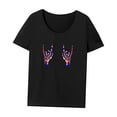thumbnail image 3 of Camiseta clásica de verano para mujer, corte regular, cuello redondo para trabajar, playa, caminar. M, 3 of 7