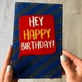 thumbnail image 4 of PaperCraft Greeting Cards with Envelope, "Hey Happy Birthday", 4 of 4