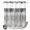 Black, variant on No Hook Shower Curtain, Orange Brown Shower Curtains for Bathroom with See Through Top Window, Modern Abstract Art Ombre Striped Waterproof & Washable Bath Curtain Extra Long 72"x96"