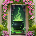 thumbnail image 5 of Green Smoke Halloween Cauldron Banner Spooky Spider Potion for Halloween Party Haunted House Decoration, 5 of 9