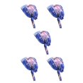 thumbnail image 2 of sweethay Envoltura de pelo de seda Bufanda de cabeza de moda Gorro de dormir Floral azul real Type2 NO2, 2 of 5