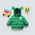 thumbnail image 4 of Vedolay Baby Winter Coat Kids Hooded Grils Toddler Jacket 2023 Thick Girls Coat Green,90, 4 of 5