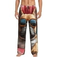 thumbnail image 1 of Balery French Bulldog In Sunglasses Pantalones de pijama para hombre, pijama ultraligero, pantalón de descanso-X-Large, 1 of 6