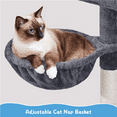 thumbnail image 5 of Yaheetech 40'' Cat Tree with Scratching Board/Posts, Dark Gray, 5 of 10