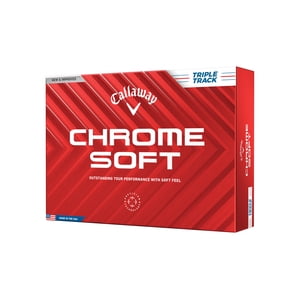 Callaway Chrome Soft Triple Track Golf Balls, 12 Pack