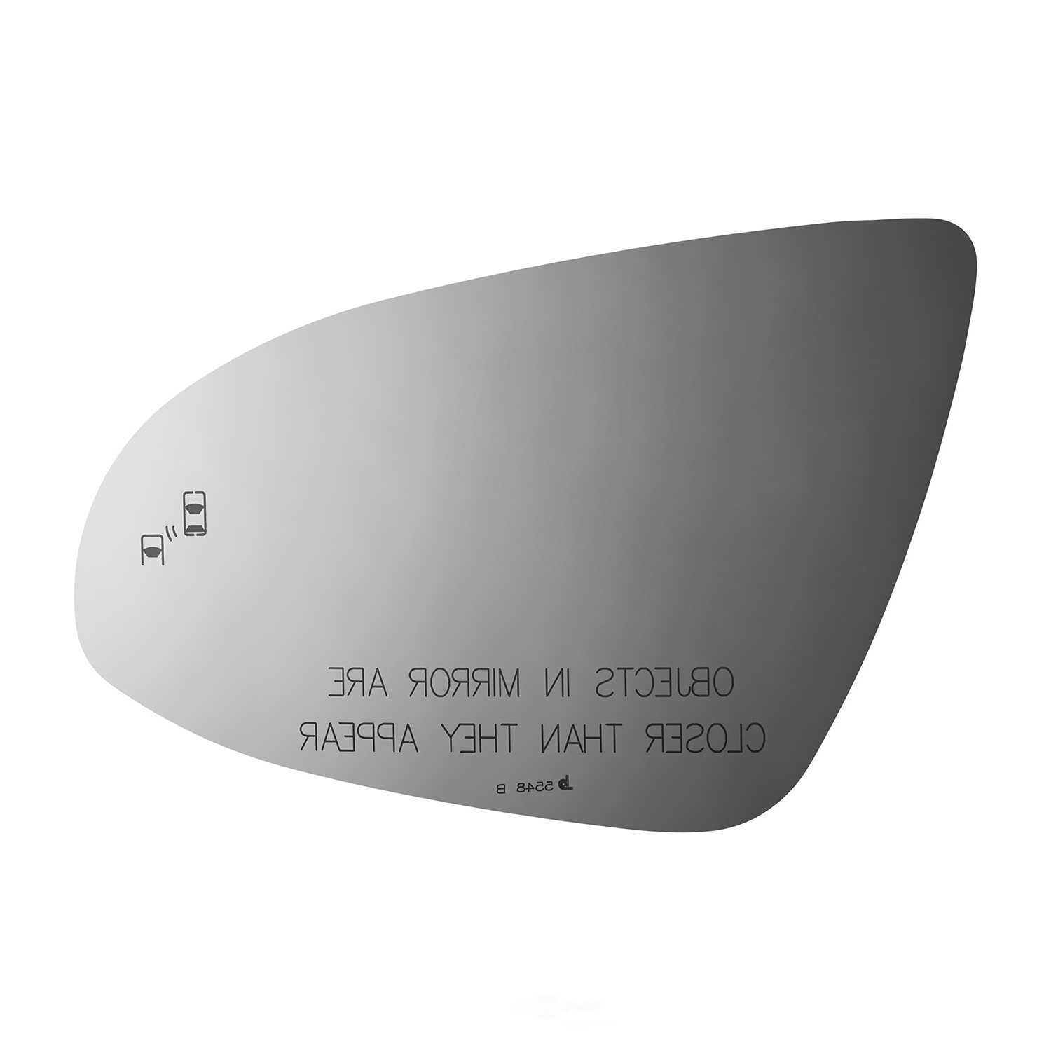 Burco Side View Mirror Replacement Glass - Clear Glass - 5548B