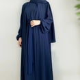 thumbnail image 2 of Dress for Women Long Sleeveless Vest Jacket with Belted Skirt Two Piece Outfit Abaya Fashion, 2 of 2