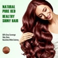 thumbnail image 4 of FREEGRIN Natural Pure Red Henna Hair Powder, Ammonia Free Plant Based Hair Color, Vibrant Red Tone for Daily Hair Styling(2 Pack, 200g Total), 4 of 10