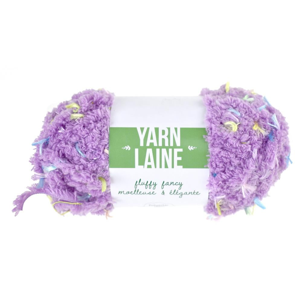 Fluffy Fancy Polyester Yarn Bundle, 27Yard, Lilac