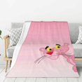 thumbnail image 3 of Manta de felpa suave y cómoda de Pantera Rosa, manta de franela cálida y ligera para sofá cama de 80 x 60 pulgadas, 3 of 8