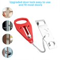 thumbnail image 4 of Newly Two-hole Portable Door Buckle Lock Top Door Stopper Anti-theft Lock Devices, 4 of 7