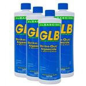 GLB Strike-Out Algaecide 1 Quart 4pk Treat Green & Mustard Algae in Swimming Pools