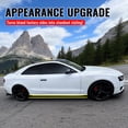 thumbnail image 4 of Ikon Motorsports Side Skirts Extention Compatible with 2008-2017 Audi S5 / A5 / A5 S-Line, Unpainted Black PU Rocker Panel Splitter Side Spoiler 2PCS, 4 of 8