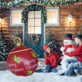 thumbnail image 4 of DADHOT Outdoor Christmas Inflatable Ball Christmas Decorations Yard Large 23.6Inch PVC Inflatable Decorated Ball with Pump for Home New Year Festive Gift Ball Wedding Home Decor, 4 of 7