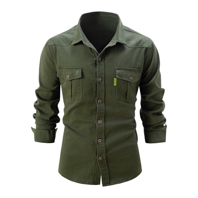 Chaqueta lavada de manga larga para hombre: camisa informal elástica de negocios, color patchwork, mezcla de poliéster, apta para todas las estaciones