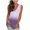 Purple, variant on Aoochasliy Tank Tops for Women Women's Casual Printing V-Neck Gradient Sleeveness Tops Loose Vest Blouses