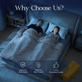 thumbnail image 4 of Dual Layer 3 Inch Mattress Topper California King Size, Cooling Gel Memory Foam Pillow Top Mattress Pad Cover with 8-21 Inch Deep Pocket, 4 of 9