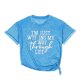 thumbnail image 5 of ICHUANYI Clearance Women Girls Plus Size Print Tees Short Sleeve Round Neck T Shirt Blouse Tops(Sky Blue, M) ICHUANYI WER2023081017838, 5 of 7