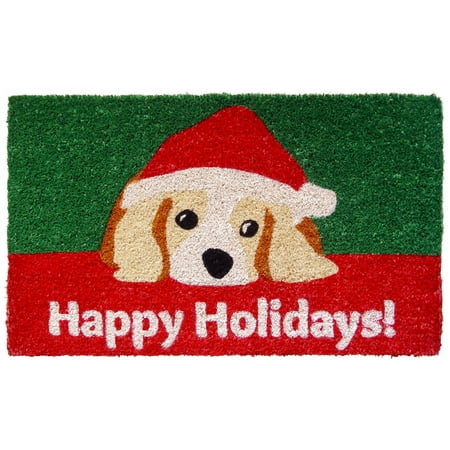 UPC 788460110636 product image for IUC International 1063S Dog Lovers Holiday Handwoven Coconut Fiber Doormat | upcitemdb.com