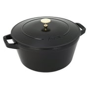 Staub 4 Piece Matte Black Stackable Cast Iron Cookware Set