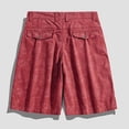 thumbnail image 4 of FAIWAD Men's Cotton Casual Loose Shorts Wide Leg Elastic Waist Straight Short Cargo Summer Lightweight Shorts, 4 of 4