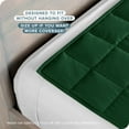 thumbnail image 4 of Bare Home 17 lbs Weighted Blanket for Adults - 60" x 80" - 210tc Twill Cotton, Forest Green, 4 of 10