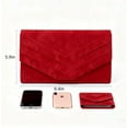 thumbnail image 3 of Kwuty Clutch Purse for Women Evening Bag Evening Purses Wedding Party Purses Clutch Bag Velvet Suede Pleated, 3 of 4