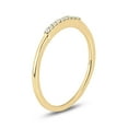 thumbnail image 2 of Cali Trove 10 KT Yellow Gold 1/20 TDW Round White Diamond Wedding Band Ring for Women, 2 of 7