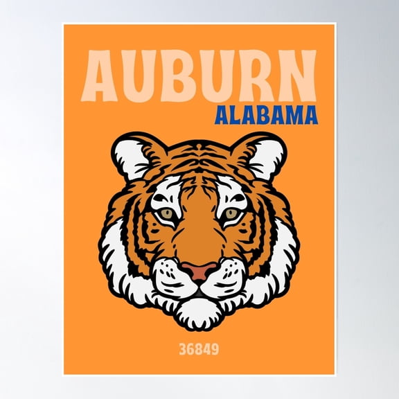 Auburn, Al Poster Wall Art, Modern Wall Decor, 8x12 UNFRAMED