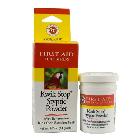 UPC: 0073626360018 | Miracle Corp Kwik-Stop Styptic Powder for Birds